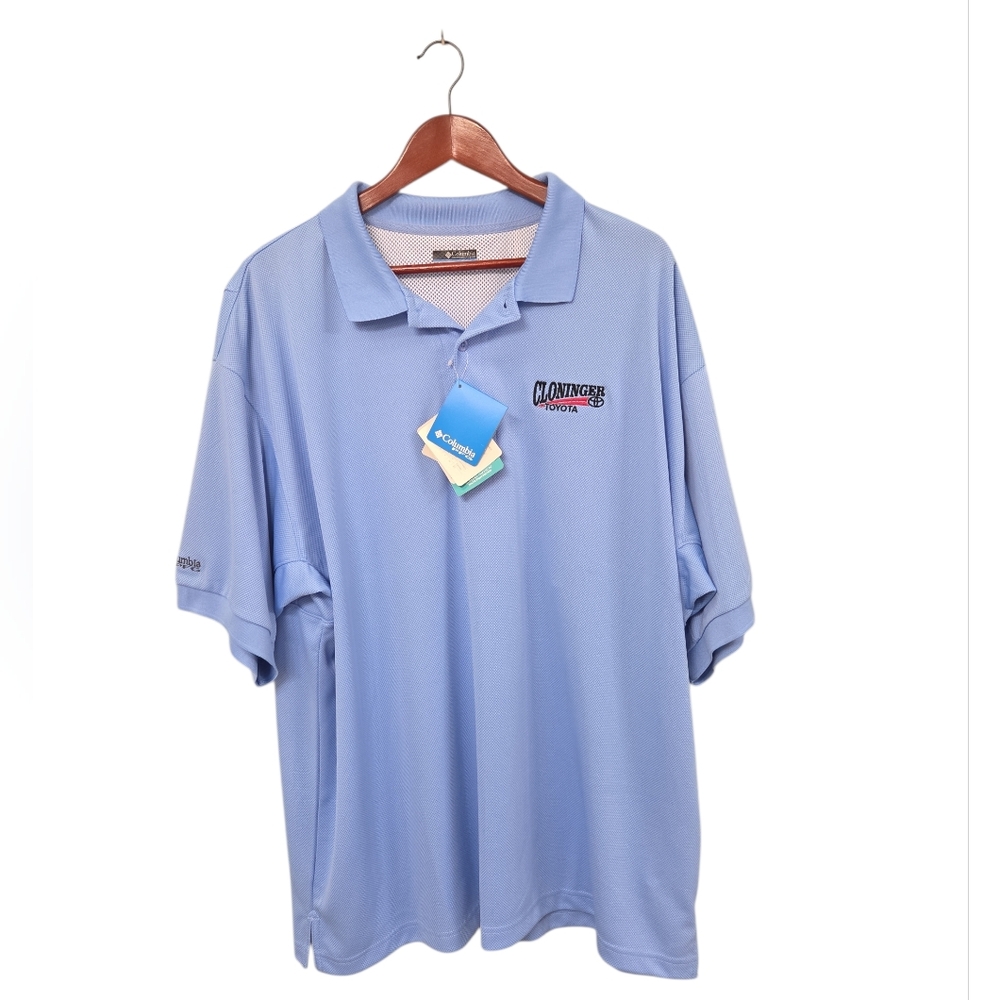 Columbia‎ PFG Omni Wick Blue Mens Size XXL Tall  Sportwear Outdoor Fishing New